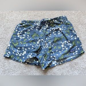 Patagonia Gray Floral Men's Athletic Shorts